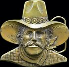 Western Cowboy Man Great American Buckle Company Vintage Belt Buckle