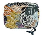 Vera Bradley Travel Pouch Make Up Cosmetic Bag Floral Quilted Zip Around 7x5   