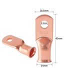 10pcs Battery Wire Welding Cable  Bare Copper Lug 1 Awg 1 4   Ring Terminals
