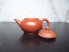 Vintage Chinese Yixing Zisha Hongni Red Clay Mini Teapot China Yixing Mark