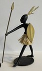 3 Vintage Hagenauer Vienna Austrian Bronze Warriors Art Deco Sculpture Figure