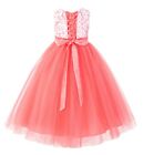 Lace Tulle Tutu Flower Girl Dress Pageant Dress Ball Gown Formal Dress Christmas