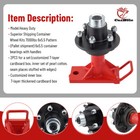 Pair Of 6  5 5 Lug Superior Shipping Container Wheels Bolt-on Spindle Kit Upgrade