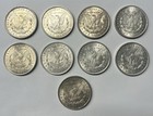 Lot Of 9 1921 Morgan Silver Dollar Coins- 90   last Year Of The Morgans 