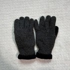 Thinsulate Men s Insulated Solid Knit Wrist Gloves Gray black Size M