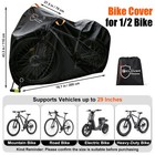 Heavy Duty Bike Cover 420d Waterproof Bicycle Outdoor Rain Dust Protector Tarp
