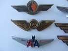 Lot Of 11 Vtg Airlines Wings Plastic Travel Pins Badges 8 Dif Aa Alaska Delta 