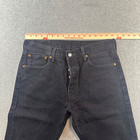 Levis 501 Men s 33wx32l Original Fit Black Denim Jeans 100  Cotton