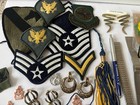 Junk Drawer Lot Vintage Jewelry Watches Masonic Military Patches Estate 50 