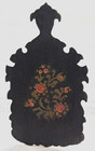 Antique Persian Qajar Era Wedding Mirror Cabinet Hand Painted Door Carved Wood