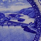 B o Railroad Centenary Plate Shield Backstamp Lamberton Design Patented