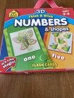 3d Think   Blink Numbers And Shapes Flash Cards  Ages 3-6  26 Flash Cards