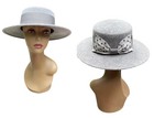 Vintage Nos Banash Boston Light Gray Wool Felt Fedora Hat Polka Dot  Bow Us 7 5 