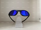 Vintage Oakley Minute Sunglasses Black Frame Blue Lenses Y2k Gorpcore