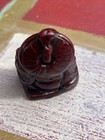 Vintage Antique Asian Chinese Japanese Carved Buddha Monk Netsuke Figurine