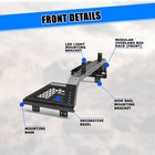 Mid-size Front Bed Rack Roll Bar For 2020 2021 2022 2023 2024 25 Jeep Gladiator