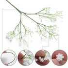 Ezflowery 12 Pcs Artificial Baby Breath Flowers  Gypsophila Real Touch  White