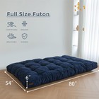 6  Futon Mattress Full Size  Tufted Futons Sofa Couch Bed  Extra Thick Floor    