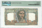 France 1949 1000 Francs P 130b Pmg Superb Gem Unc 67 Epq