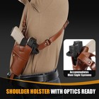 Shoulder Holster  Adjustable Vertical Gun Holster Quick Draw With Optic Cut m   