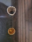 Antique Sterling Silver Tailor s Thimble And Black  Gold And Silver Thimble 