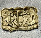 Usa Eagle Belt Buckle - Gold Tone - New