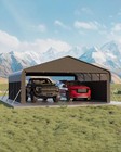 20x20 Ft Metal Carport  Outdoor Heavy Duty Canopy Upgraded Support W 220 G Tarp