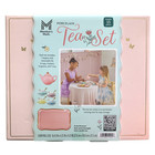 Member s Mark 15-piece Porcelain Butterfly Tea Set And Carrying Case  pink 