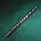 Tibetan Iron Flute Handmade Copper Inlay Old Meteorite Wind Instrument