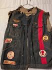 Vintage Motorcycle Club Vest Mc Biker Denim Wrangler  ramblers  North Carolina 