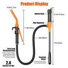 2 4 Gpm Powered Battery Quick Liquid Fuel Transfer Pump With Flow Control Nozzle