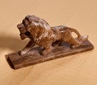 Onyx Stone Hand Carved Prowling Lion Statue sculpture figurine decor collectible