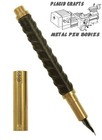 Placid Crafts Handmade Raw Series Brass   Rebar Fountain Pen    355