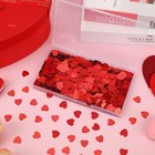 Red Hearts Confetti Valentines Glitter Heart Wedding Engagement Decor