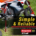 Snapjack Xtrail Motorcycle Trail Stand 13   20  Adjustable Portable Lift Jack