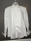 Joseph   Feiss Shirt Mens 15 5 32 33 White Pleated French Cuff Tuxedo Dress