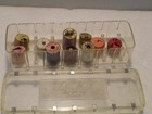 Vintage1950s Tidee Maid Deluxe Plastic Sewing Thread Box With Thread