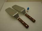 Usa Set  2  Wood Handle 8x3 Hi Carbon Steel Semi Flex Blade Spatulas Factory 2nd