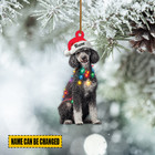 Personalized Poodle Dog Christmas Ornament  Dog Christmas Lights Ornament