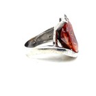 Antique Golden Topaz Ring 925 Sterling Silver Art Deco Pinky Ring