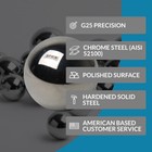  40  1-1 2  Inch Chrome Steel Bearing Balls  g25 Precision - Aisi 52100 