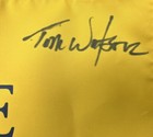 Tom Watson Signed British Open Undated Golf Flag Auto Psa dna Rare