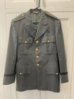 Us Army Military Jacket Uniform Green Gold Buttons Costume Vietnam Vintage 40r