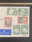 Bermuda 1940 Wwii Consular Mail French Consul Trinidad Kgvi 1 - Strip Pair 4s6d