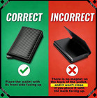 Men s Rfid Blocking Leather Credit Card Id Holder Wallet Slim Money Clip Purse