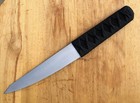 Bgs Custom Made Japanese Knife 5 5  Edc Black black Stingray With Belt Sheath