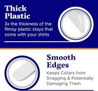 100 Plastic Collar Stays For Men s Dress Shirts Plastic Collar Stays For Men Sma