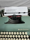 Vintage 1960 Smith Corona Sterling Portable Typewriter   Case-exceptionally-nice