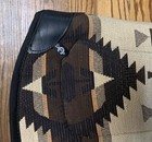 Triple E Nonslip Grip Tacky Contour Western Saddle Pad 28    Aztec Tan Black Brown