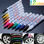 12pc Waterproof Permanent Paint Marker Pen Car Tyre Tire Tread Rubber Metal